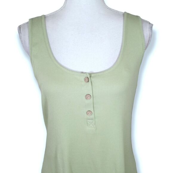 AMBIANCE PISTACHIO GREEN BODYCON TANK DRESS SZ.1X GUC - Picture 2 of 8